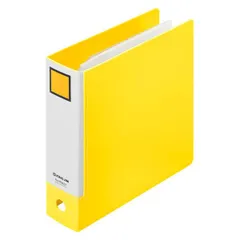 キングジム ミニリングファイル 3穴バインダー カード・診察券・推し活収納 キイロ MN637-Y （1点）