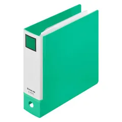 キングジム ミニリングファイル 3穴バインダー カード・診察券・推し活収納 ミドリ MN637-G （1点）