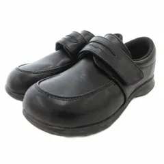 ムーンスター MoonStar フォーマルシューズ 20cm ラウンドトゥ テープ 黒 ブラック /AE