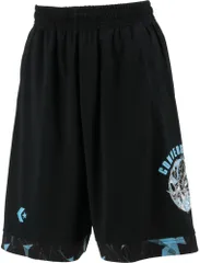 コンバース CONVERSE バスケット ジュニアプラクティスパンツ ポケット付き 短パン ハーフパンツ 半パン 半ズボン 吸汗 速乾 バスケ ミニバス 部活 トレーニング 練習 新入部員 キッズ 子供  CB431855 1952 ブラック×イエロー