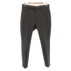 B&Y ユナイテッドアローズ BEAUTY&YOUTH ビューティー&ユース 美品 ダブルニット ノープリーツ スラックス パンツ L テーパード センタープレス カーキ 1214-105-8873 /AE