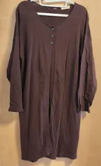 サマンサモスモス　フリーサイズ　茶ブラウン　綿ニット　カーディガン　羽織り