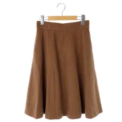 ブルーレーベルクレストブリッジ BLUE LABEL CRESTBRIDGE スカート フレア 膝丈 36 茶 /AA