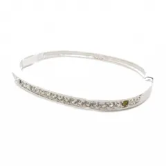 スワロフスキー SWAROVSKI バングル ブレスレット ラインストーン シルバーカラー /AE