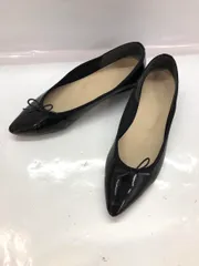 Le Talon ルタロン 日本製 リボン ポインテッドトゥ パンプス size24.0/黒 ■■ レディース