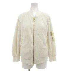 チャンピオン CHAMPION ROSE BUD ボアジャケット S ジップアップ ロゴ 刺繍 白 ホワイト /AE