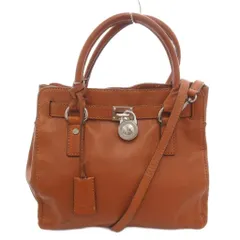 マイケルコース MICHAEL KORS ハミルトン ハンドバッグ ショルダー 2WAY レザー 本革 ロゴ 茶 ブラウン /AE