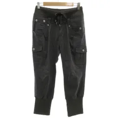 バーバリーブルーレーベル BURBERRY BLUE LABEL カーゴイージーパンツ イージー 38 ウール混 ドロスト グレー /GV