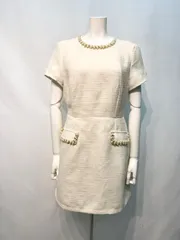 2196 キャバクラ ドレス ミニ ワンピース ビジュー 二次会 パーティー キャバドレス S