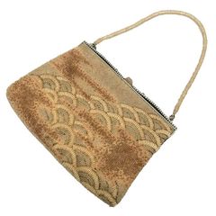 京やO264 和装バッグ 和洋兼用 ビーズバッグ ビーズ刺繍 高級着物