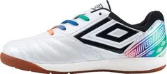 アンブロ umbro サッカー アクセレイター TR JR WIDE IN ジュニア インドア用 ワイド 靴 シューズ 幅広 トレーニング フットボール チーム 練習 初級 中級 キッズ 子供  UF4F WHBK S.WHITE/M.RAINB