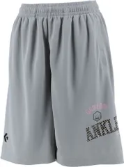 コンバース CONVERSE バスケット ウィメンズプラクティスパンツ ポケット付き レディース 短パン ハーフパンツ ラバープリント 吸汗 速乾 バスケ 部活 トレーニング 練習 体育 新入部員 女性  CB331855 1924 ブラック×ターコイズ