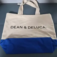 新品 DEAN&DELUCA 딘앤델루카 ブルー 底 エコバッグ バッグ-295