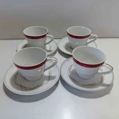 Noritake ノリタケ カップ&ソーサー 4客セット　[管理No.：O11940_F1_60]