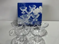 曽我ガラス SOGA グラス デザートカップ 5点セット　[管理No.：O11932_E2_80]