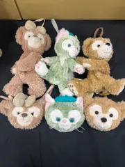 ダッフィー・シェリーメイ・ジェラトーニ ぬいぐるみポーチ　6点セット　2601303