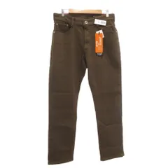 エドウィン EDWIN タグ付き JERSEYS WILD FIRE ストレートパンツ スラックス L 裏起毛 ストレッチ 茶 ブラウン /AE