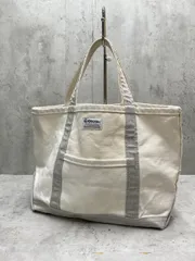 ORCIVAL オーシバル キャンバス トート バッグ /白ｘライトグレー ■■レディース