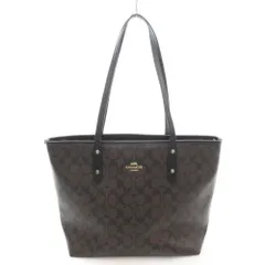 コーチ COACH シグネチャー シティ ジップ トートバッグ ブラウン系 F58292 /UO