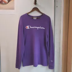 チャンピオン Champion パープル 長袖 Tシャツ Lサイズ