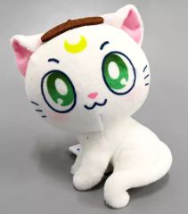[중고] 봉제인형 마스코트·봉제인형 배지 아르테미스(뽀무뽀무푸딩) 가방에 붙일 수 있는 봉제인형~루나/아르테미스/다이애나~ [극장판 미소녀 전사 세일러문 Cosmos×산리오 캐릭터즈]