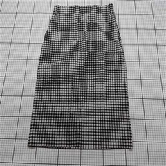 ◇ Θ ロペ ROPE チェック柄タイトスカート サイズ40 ブラック系 レディース E  【1512100004868】