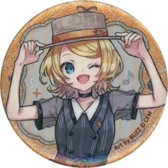 【中古】バッジ・ピンズ 鏡音リン 「初音ミク レトロ☆神戸2025 トレーディンググリッター缶バッジ」