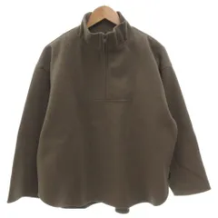 アーバンリサーチ ドアーズ URBAN RESEARCH DOORS 毛玉防止 静電気防止 add fabrics ハーフZIPプルオーバー スウェット M 茶 ブラウン ハーフジップ スタンドカラー /FF