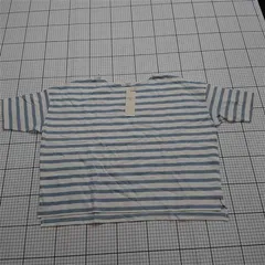 ◇ ⊂ サマンサモスモス Samansa Mos2 blue ボーダーバスクTee サックス系 レディース E  【1512100005797】