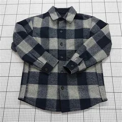 ◇ Θ ユニクロ UNIQLO チェック柄フリースシャツジャケット Mサイズ メンズ E  【1511110041641】