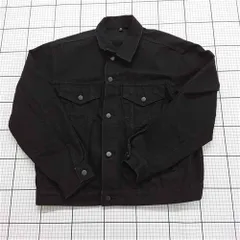 ◇ Θ ジーユー GU デニムジャケット ブラック系 Lサイズ メンズ E  【1511110041658】