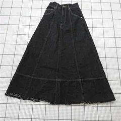 ◇ Θ ザヴォン TheVon. E3179FM デニムフレアスカート Sサイズ ブラック系 レディース E  【1512100013648】