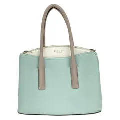 Kate spade(ケイトスペード) ハンドバッグ マルゴー ミディアム サッチェル PXRUA161 ライトブルー×白×グレー レザー