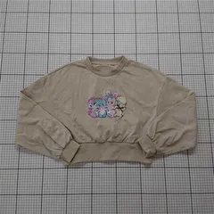 ◇ Θ マジェスティックレゴン MAJESTIC LEGON キャラクター刺繍スウェット ベージュ系 M レディース E  【1512100013778】