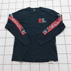 ◇ Θ バンズ VANS オフ ザ ウォール ロングスリーブTシャツ メンズ ネイビー系 E  【1512220017090】