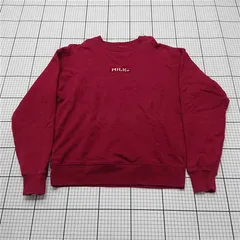 ◇ Θ ミルクフェド MILKFED. クルーネックスウェット ワインレッド ワンサイズ レディース E  【1512100014539】