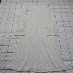 ◇ Θ コーエン coen レース長袖ワンピース アイボリー系 レディース Fサイズ E  【1512100014508】