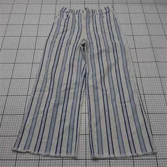 ◇ Θ エイチ・アンド・エム H&M ストライプ ワイドパンツ ブルー系 レディース EUR42 E  【1512100014485】