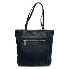 DIESEL(ディーゼル) トートバッグ - ネイビー×黒