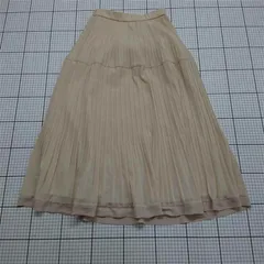 ◇ Θ ミッシュマッシュ MISCH MASCH プリーツスカート ベージュ系 M レディース E  【1512220017298】