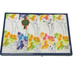 フェイスタオル　ギフト　花柄　綿100% 5枚セット　タオルセット