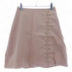 フリーズマート Free's Mart 台形スカート ミニ レースアップ サイドファスナー 無地 S ピンク ボトムス /T2