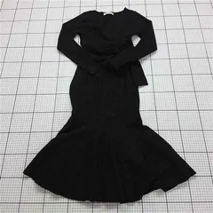 ◇ Θ ロイヤルパーティー ROYAL PARTY 7414-023-1 マーメイドワンピース ブラック系 レディース E  【1512220017892】