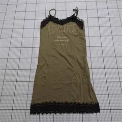 ◇ ⊂ シャギー SHAGGIE SGDAY251001 レースキャミワンピース カーキ系 レディース E  【1512220018455】