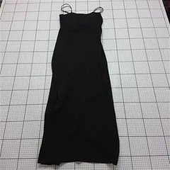 ◇ Θ セレクトモカ SELECT MOCA キャミソールロングワンピース ブラック系 レディース Fサイズ E  【1512220018127】