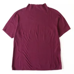 WA26181 Jurgen Lehl ヨーガンレール ボトルネック 半袖 カットソー ワインレッド M 日本製