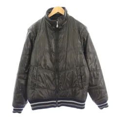 コンバース CONVERSE 中綿ジャケット スタンドカラー アウター ジップアップ 切替 L 黒 ブラック /BB ■GY58