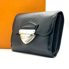 【ちょうどいい上品さ】　LOUIS VUITTON　三つ折り財布 エピ ポルトフォイユ・ジョイ コンパクトウォレット 10カード M66582　ブラック