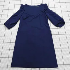 ◇ Θ プールヴー POUR VOUS VN2973-2974 シフォン袖ワンピース XXL ネイビー系 レディース E  【1512220021929】