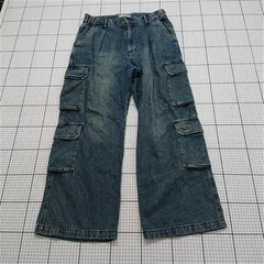 ◇ Θ レイジブルー RAGEBLUE デニムカーゴパンツ RB010745AD メンズ Lサイズ E  【1512220021721】